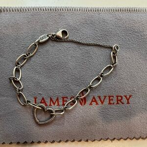 James Avery Changeable Heart Charm Bracelet